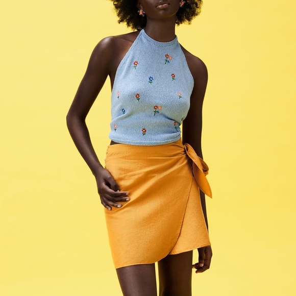 Zara Halter Knit Top - Picture 2 of 8